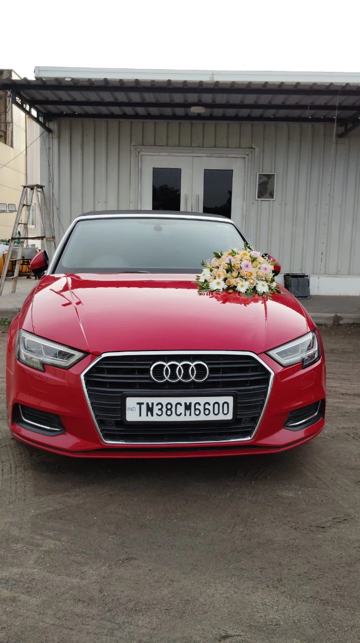Elegant Wedding Car Ready for Ceremony