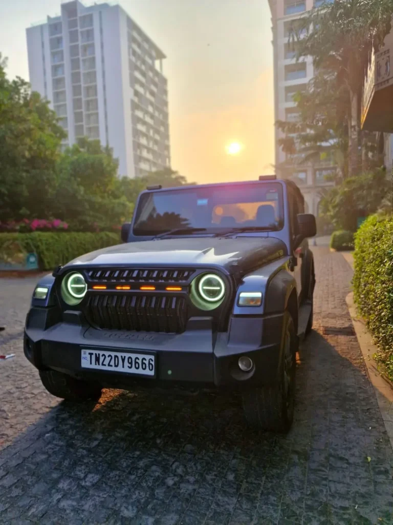 Beautifully Decorated Wedding Car