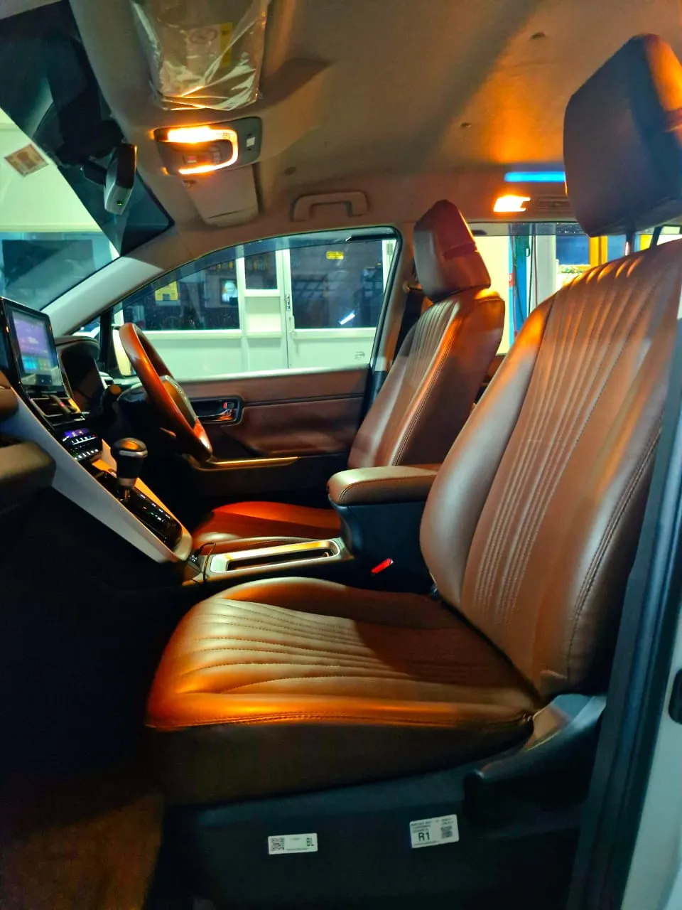 Interior cabin view of premium car ready for wedding Turn on screen reader support