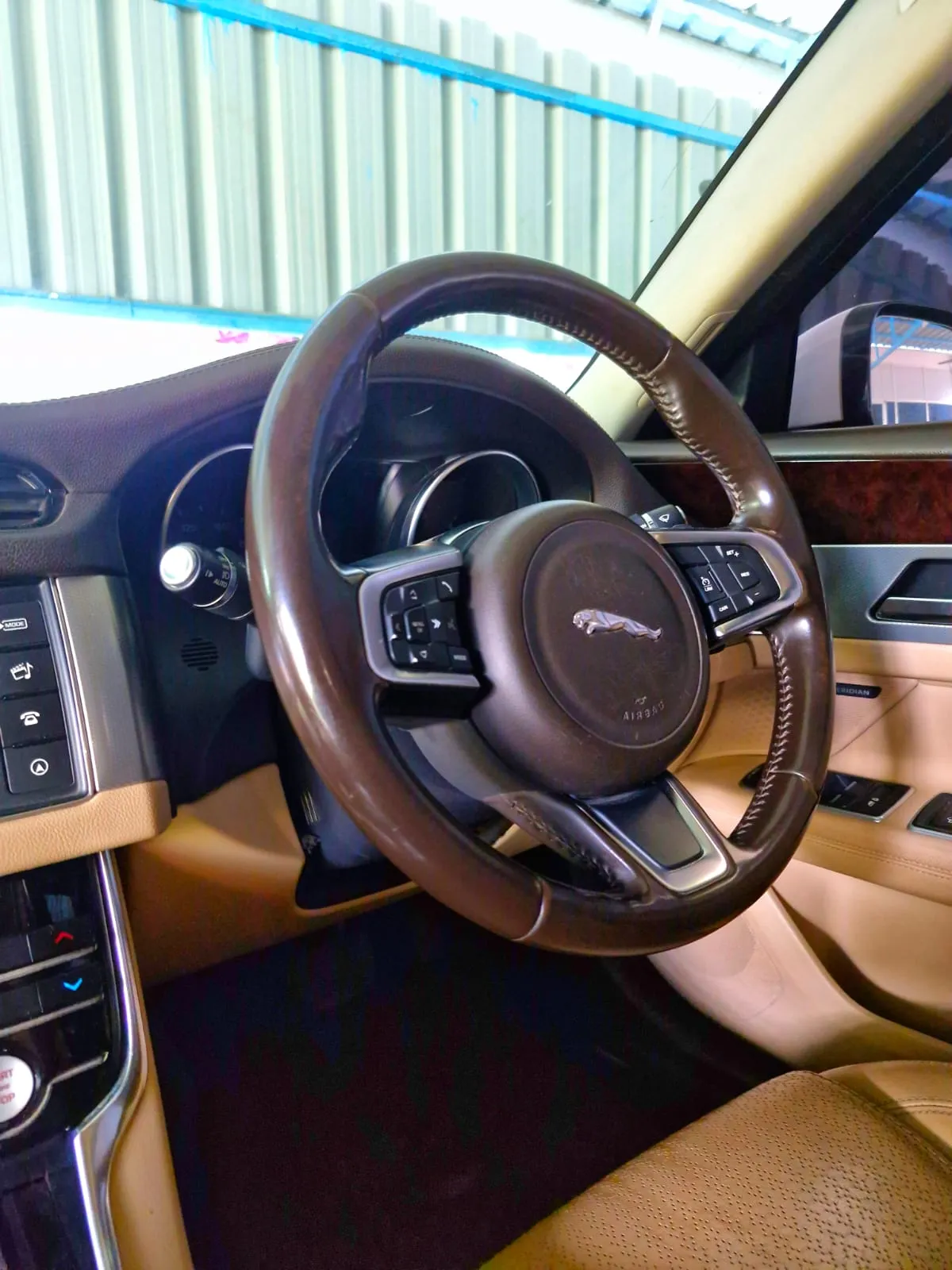 Luxury wedding car with plush seats and touchscreen