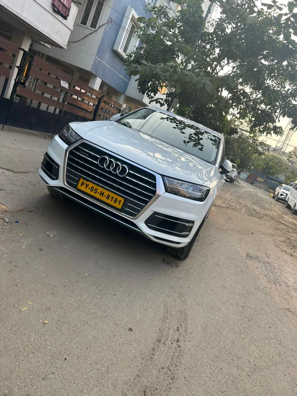 powerful stance with bold grille and LED lights