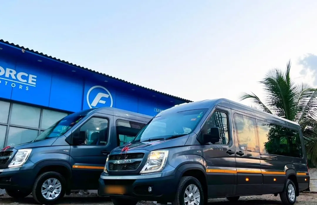 Urbania 16 Seater interior for trip with AC and gear