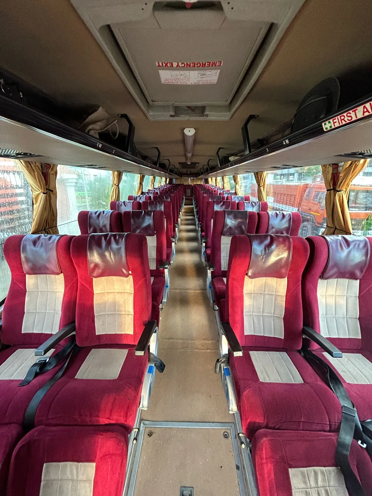 45 Seater interior for rental, trip, meetings