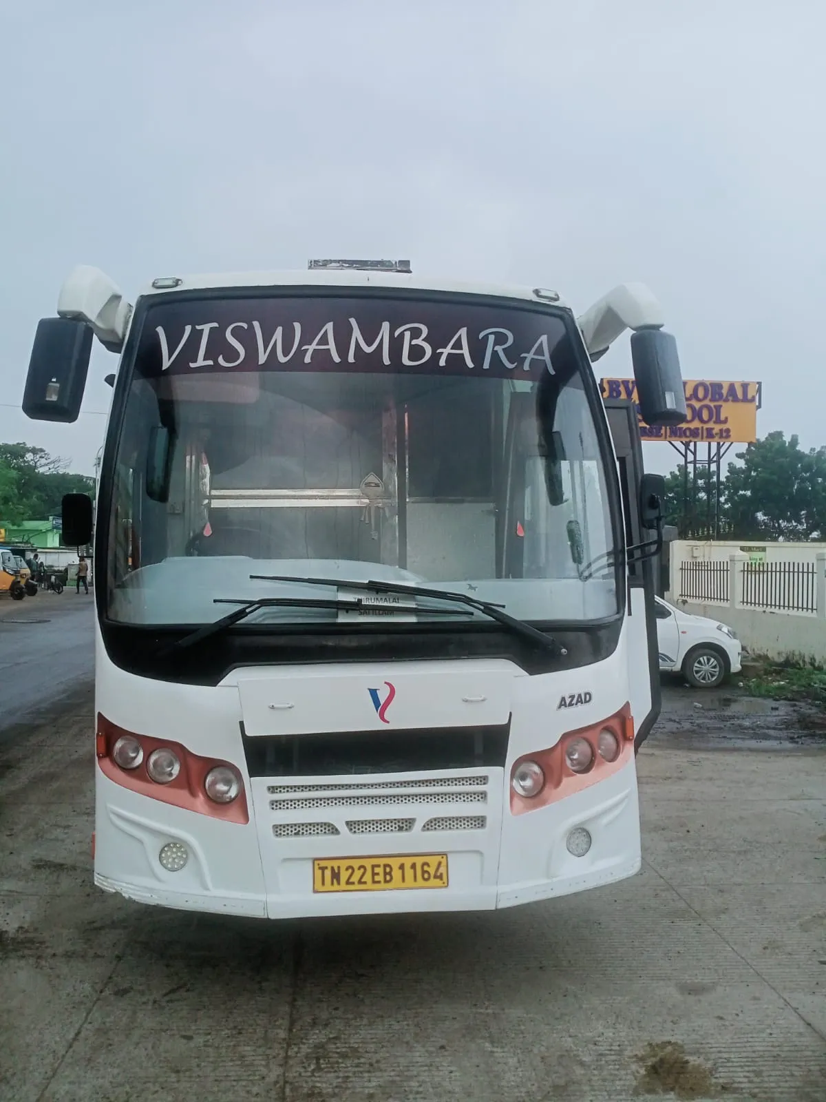 45 seater bus interior with AC and digital board