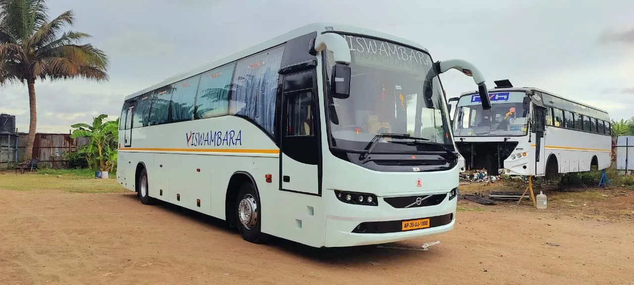 Luxury bus interior for wedding, rental, and trip