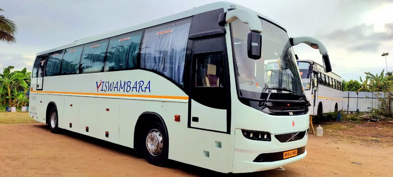 45 Seater interior with digital board and gear